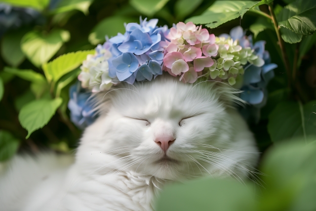 猫の花冠